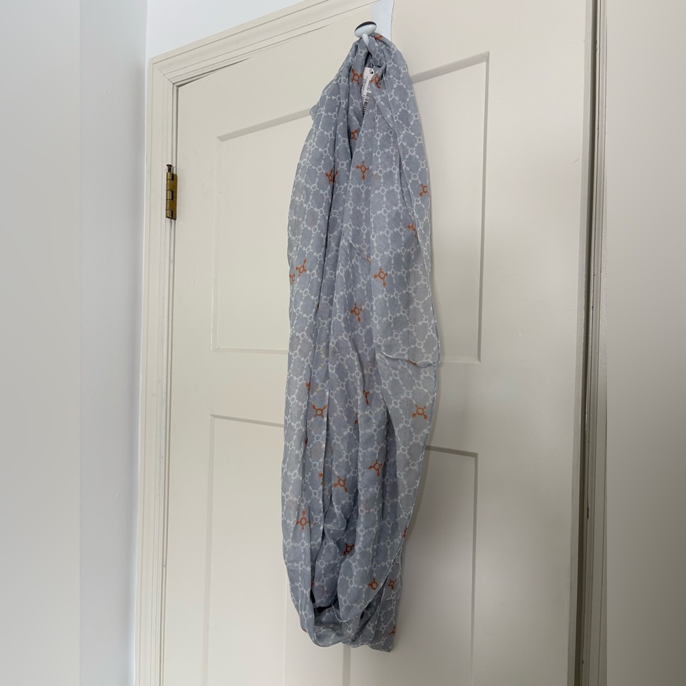 Orangetheory Gray and Orange Infinity Scarf